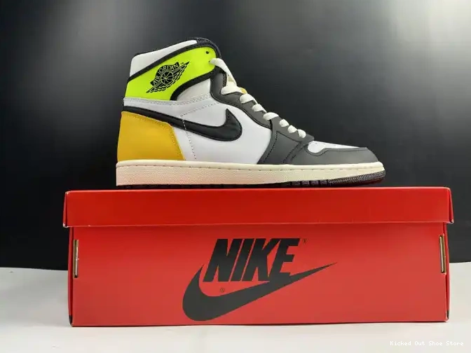 Kicked Out Shoe Store AIR JORDAN RETRO OG 'VOLT 555088-118 GOLD' 1 HIGH 0505
